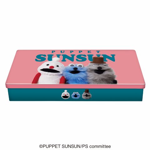 パペットスンスンレクタングルチョコ缶